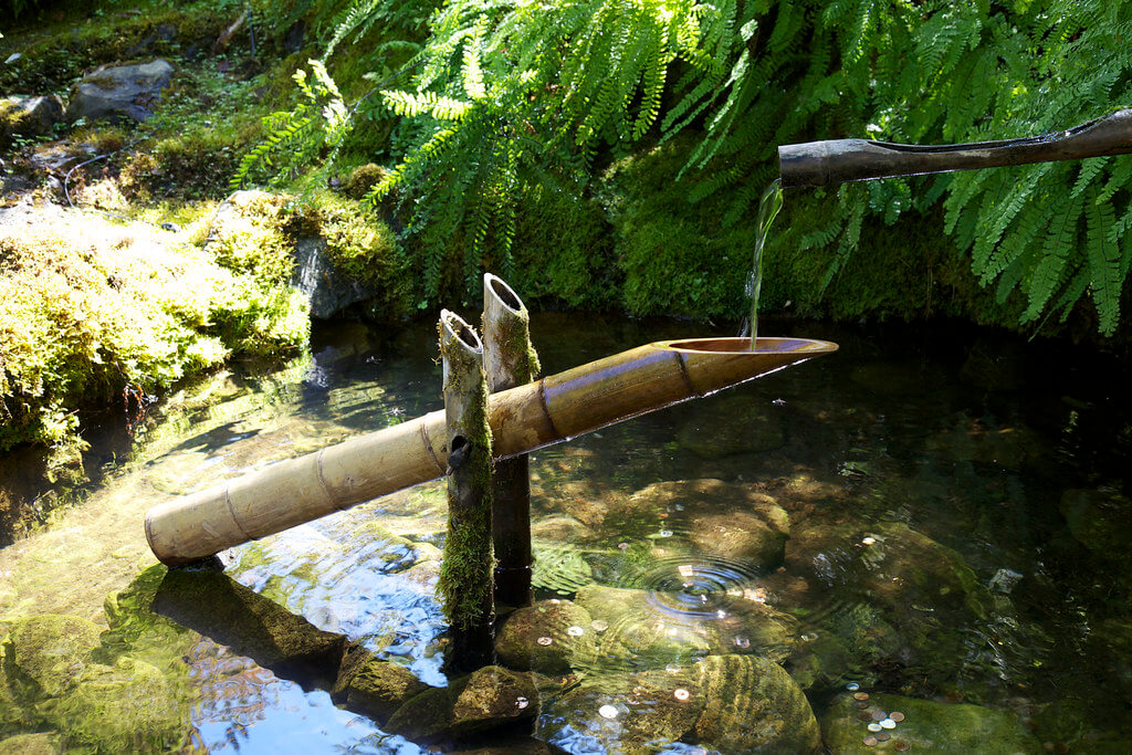 zen garden bamboo fountain