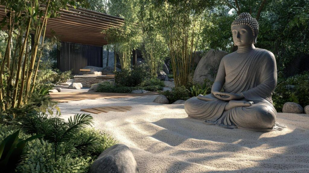 zen garden sculpture