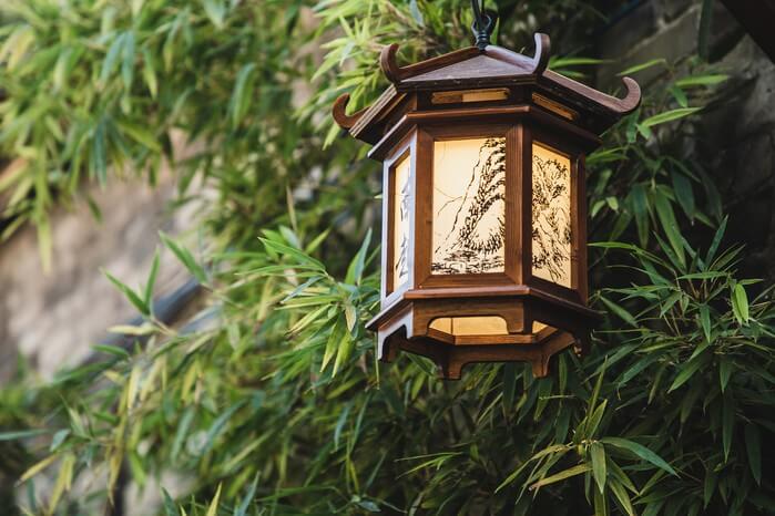 zen garden lantern